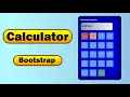 ASMR Programming - Bootstrap JS Calculator Using HTML CSS JavaScript