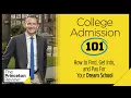 Introduction to College Admission 101 The Princeton Review