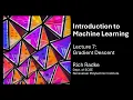 Introduction to Machine Learning Lecture 7 Gradient Descent