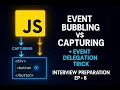 EP-8 Event Bubbling vs Capturing Delegation JavaScript Interview Explained