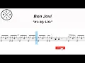 Download Lagu Its my Life  - Bon Jovi Drum Score