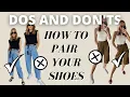 SHOE RULES HOW TO MATCH YOUR SHOES WITH DIFFERENT TROUSERS SKIRTS Lessons with Lydia