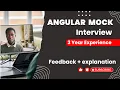 Angular Mock Interview 3 Years Exp Strong Angular Weak JavaScript Real Interview Session