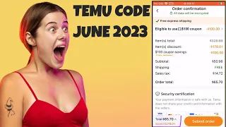 Temu Coupon Code June 2023 - Save Upto 100 Instantly Using This June Temu Code Latest Working