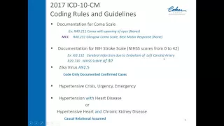 2016 10 20 14 00 The ICD 10 Freeze is Over 2017 ICD 10 CM PCS Coding updates and the Impact on Clin