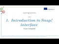 LS 1 Introduction to Snap interface