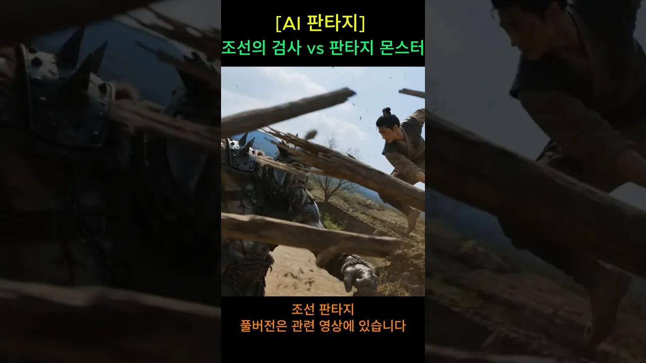 조선 시대의 검사와 판타지 세계의 몬스터가 싸운다면?!