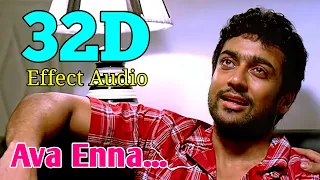 Download Ava Enna-Vaaranam Aayiram... 32D Effect Audio song (USE IN 🎧HEADPHONE)  like and share MP3