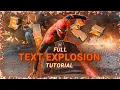 How to Make 3D Text Explosion in Node Step by Step