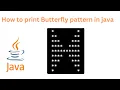 Java Program to print Butterfly star pattern