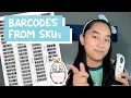 How To make Scannable Barcodes from SKUs with Square EmiiCreations