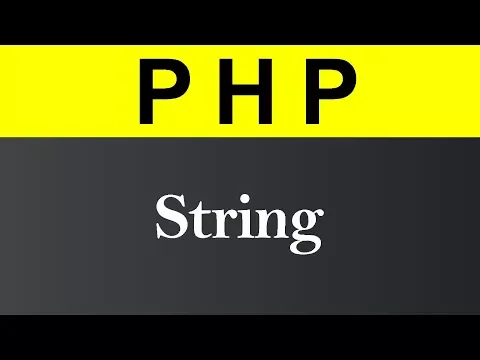 String in PHP (Hindi) - YouTube thumbnail