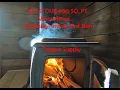 U S Stove Company 900 Square Foot Log Wood Stove ASSEMBLY INSTALL AND FIRST BURN