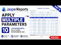 JasperReports Tutorial for Beginners 2026 Apply Multiple Parameters Full Course Part 10