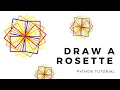 Draw a rosette in python