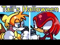 Tail's Halloween in Friday Night Funkin' FULL WEEK + Cutscenes \u0026 Knuckles (FNF Mod)