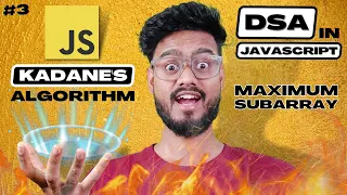 Kadane s Algorithm - DSA with Javascript Maximum Subarray Sum Frontend DSA Interview Questions