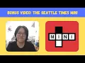 Seattle Times Mini Crossword September 20 2025