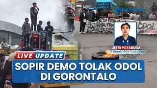 200 sopir truk di gorontalo gelar demo besar tolak aturan zero odol