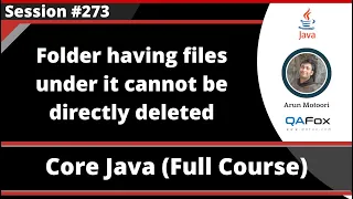 Folder having files under it cannot be directly deleted in Java - Java