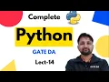 List in Python Lecture 14 Python Complete Course GATE DA Puneet Kansal