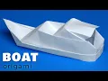 Download Lagu Paper boat origami. How to make cruise ship out of paper without glue. Motor yacht