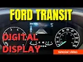 2025 Ford Transit Van Driver Display Menu Walkthrough