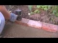 Laying a block edge course