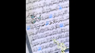 ومن يتوكل على الله فهو حسبه حالات واتس بصوت القارئ شريف مصطفى Quran قران كريم Shortvideo قران كريم 