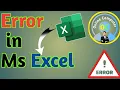 Fix Common Excel Errors - 0