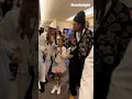 Tina Knowles Rumi Carter and Jay Z after Beyonce Christmas Performance