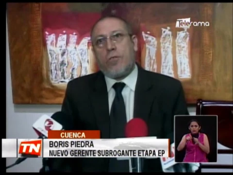 Directorio ETAPA designa a Boris Piedra como nuevo gerente subrogante