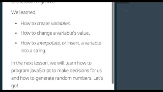 Learn Javascript Review Variables codecademy Javascript Tutoriao