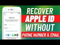 FREE APPLE ID RECOVER WITHOUT PHONE NUMBER HOW TO RECOVER APPLE ID ON IPHONE IPAD MAC Latest 2021