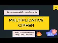 CSS Multiplicative Cipher Solved Example using Casio Calculator Casio 991 ES Plus BTB