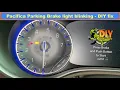 Chrysler Pacifica Parking Brake light blinking deactivated ALERT