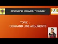 COMMAND LINE ARGUMENTS OBJECT ORIENTED PROGRAMMING SNS INSTITUTIONS
