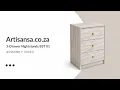 Artisansa co za - 3-Drawer Nightstands BST 01