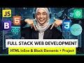 HTML Inline vs Block Elements ChatGPT Web Development Course in Hindi - Tutorial 5