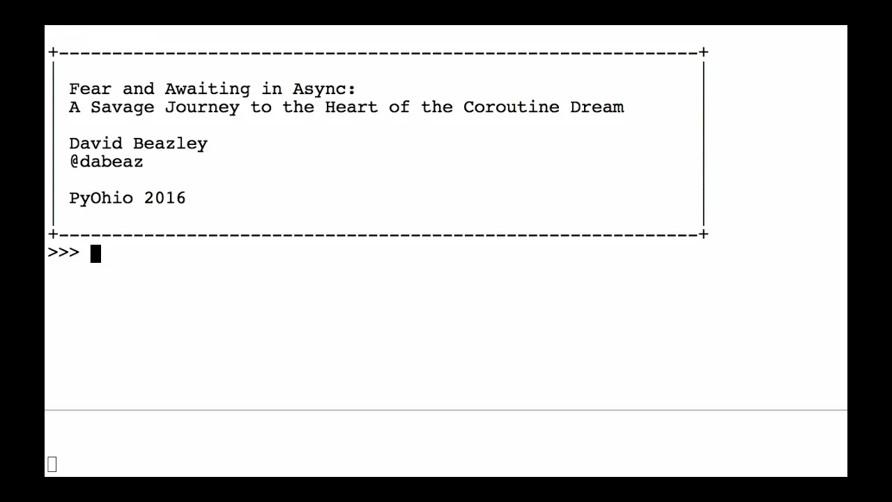 Fear and Awaiting in Async (Screencast)