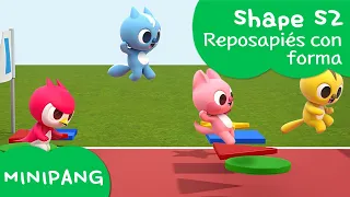 Aprende los formas con MINIPANG | Shape S2 | Reposapiés con forma⭐ | MINIPANG TV 3D Play