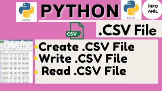 How to Create Write and Read CSV File using Python CSV File operation using Python infoanil