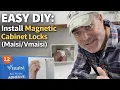 How to Install Maisi Vmaisi Magnetic Cabinet Locks No Drilling Hidden DIY Install
