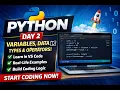 Python Day 2 Variables Data Types Operators Explained Real Life Interview Prep