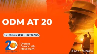 LIVE Commemorating Two Decades Of The Orange Democratic Movement 