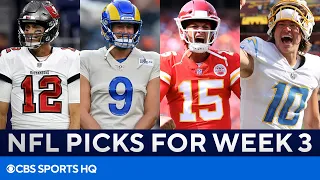 Picks for EVERY Big Week 3 NFL Game Picks to Win Best Bets MORE CBS Sports