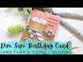 Dim Sum Birt ay Card Lawn Fawn Copic Coloring a Sushi Scene
