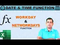 Calculate Working Days in Excel WORKDAY and NETWORKDAYS