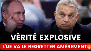 🔥🔥🔥 EXPLOSIF : L'UE REGRETTERA DE NE PAS AVOIR ÉCOUTÉ VIKTOR ORBÁN (REPLAY)