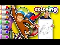 Color Curious George with Me FUN Interactive Educational Coloring for Kids